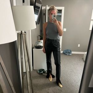 LPA leather pant black Small